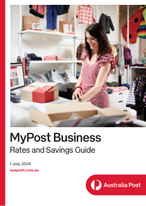 MyPost 商业费率和储蓄指南